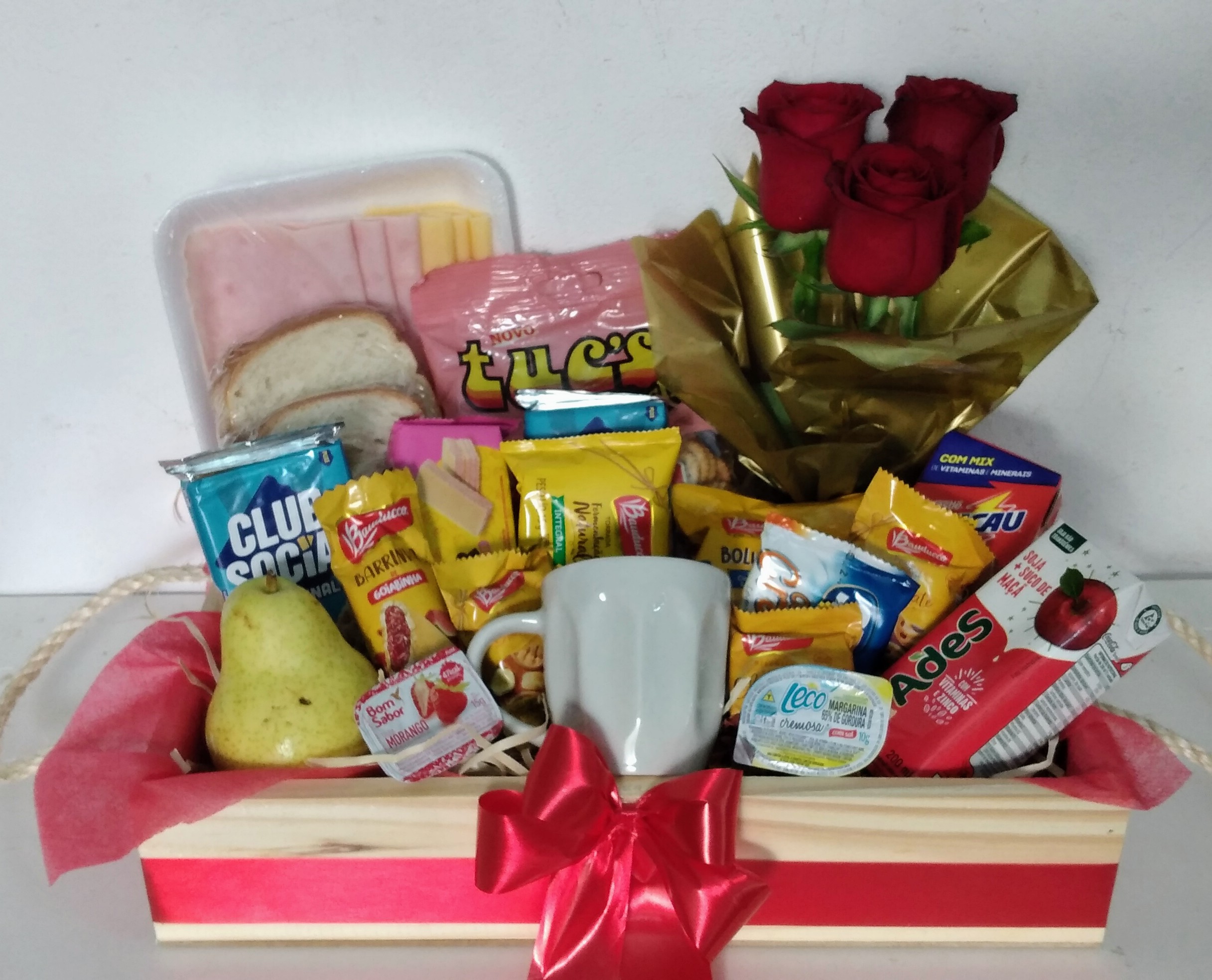 CESTA DE DIA DAS M�ES UMA FLOR PARA VOC�